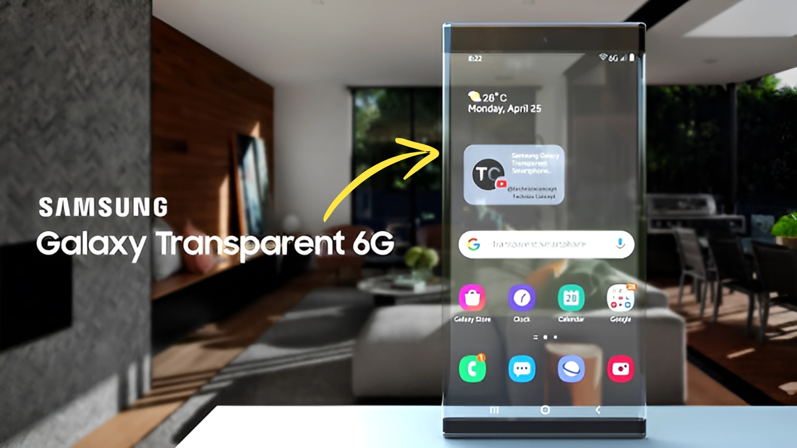 Samsung Transparent smartphone